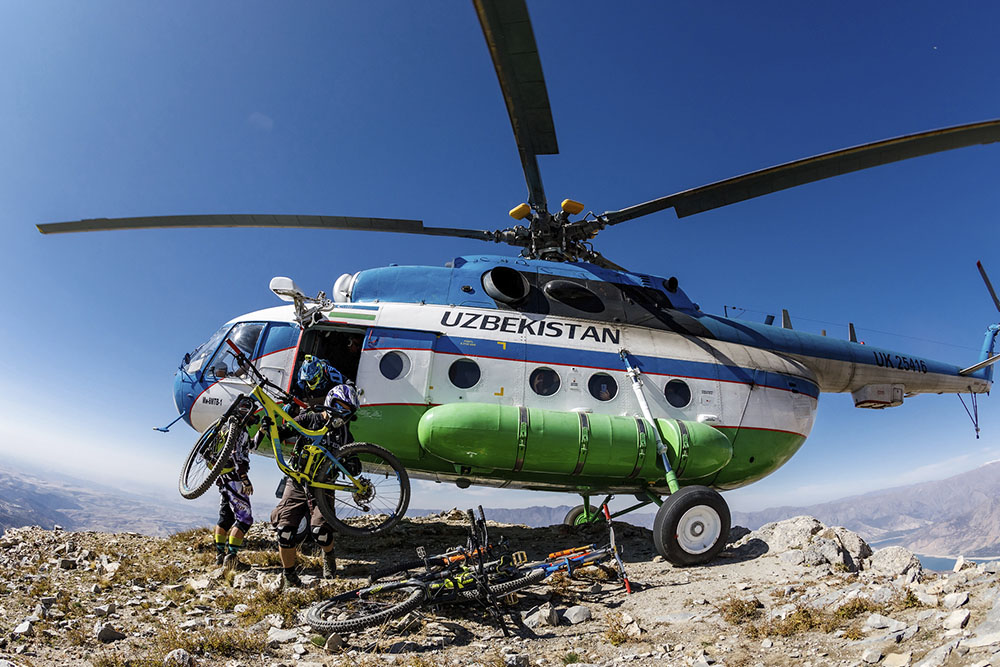 Helibiking in Uzbekistan